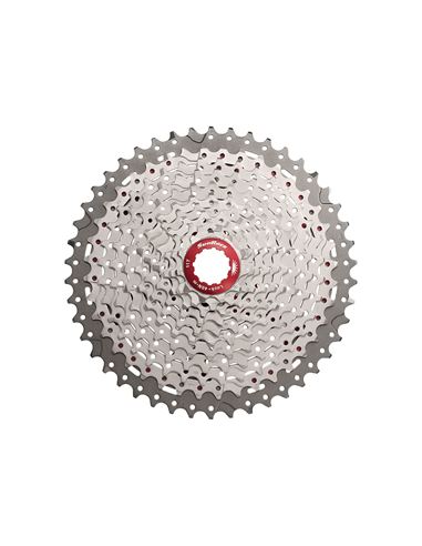 CASSETTE SUNRACE X8 METAL CHAMPAGNE 11V.