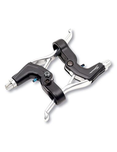 PAR DE MANETAS SACCON FRENO -V- BRAKE PLATA