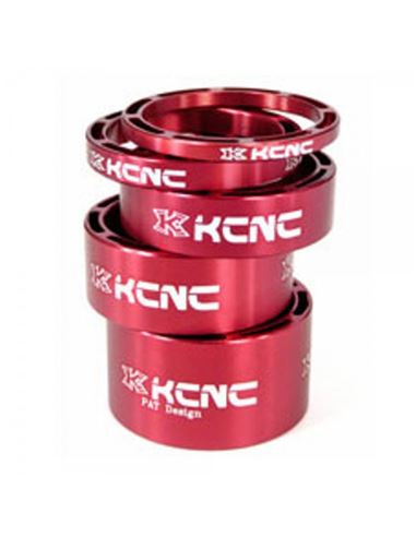 ESPACIADORES DE DIRECCIÓN KCNC HOLLOW (5UDS) ROJO