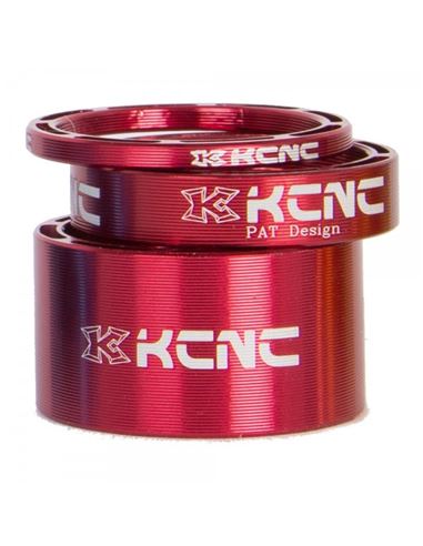 ESPACIADORES DE DIRECCIÓN KCNC HOLLOW (3UDS) ROJO