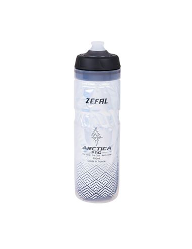 BIDON ISOTERMICO ZEFAL ARCTICA PRO 75 PLATA/NEGRO 750 ML